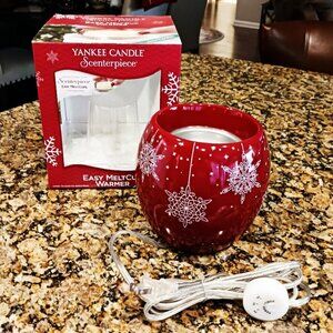 🎄 Yankee Candle "Scenterpiece - Easy MeltCup" Christmas Wax Melter 🎄